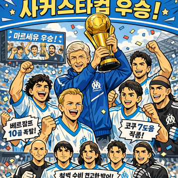 아르센 벵거 감독, 사커스타컵 대회에서 우승!